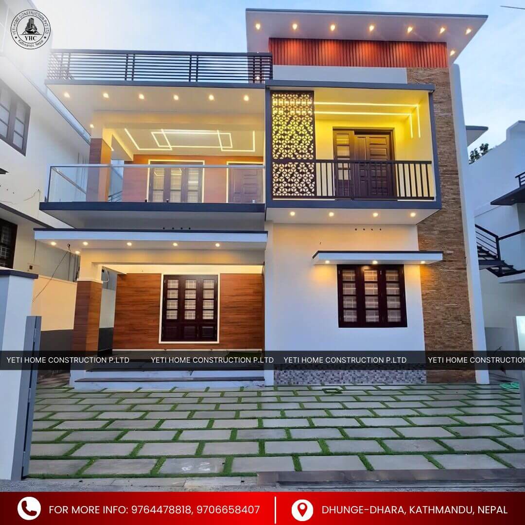 Illuminated Wood Home
