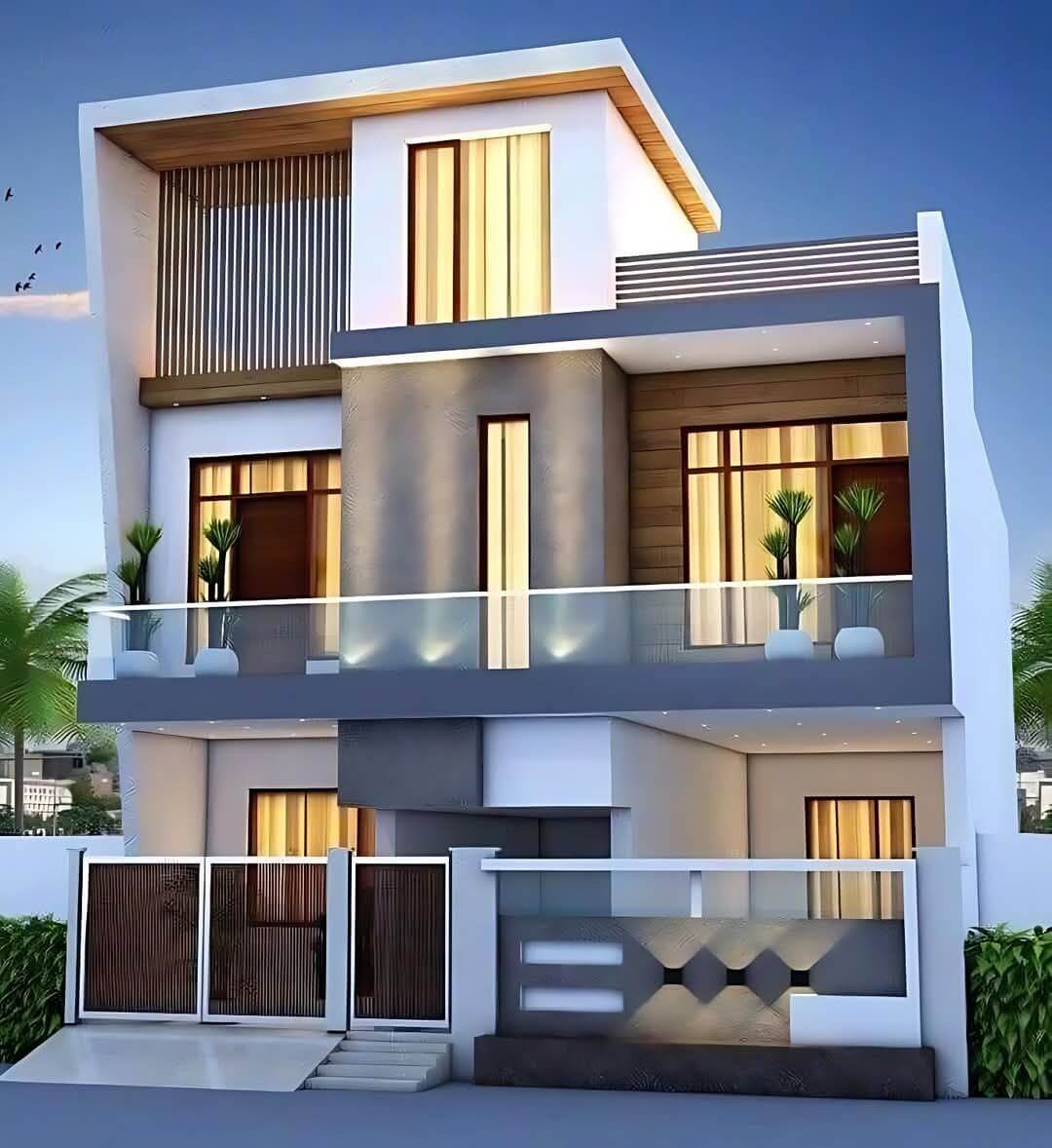 Minimalist White Villa